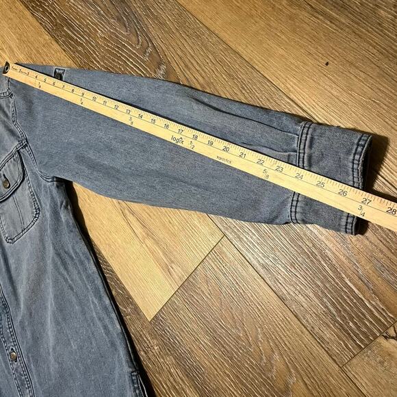 Marc Jacobs Denim Jean Jacket/Shacket Distressed Mens Medium Button Up Classic - Picture 8 of 8